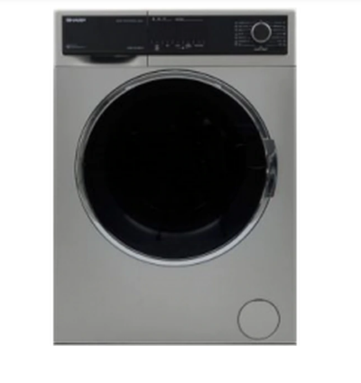 Sharp Washing Machine, 9 kg, 1400 RPM, A+++, Silver, Model ES-FP914CZ-S