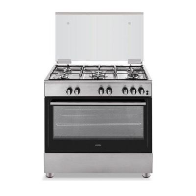 Simfer Free Standing Gas Cooker 90cm 5 burners full safety stainless steel F9150ss