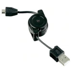Hama Micro-USB Charging Cable Roll Up Black