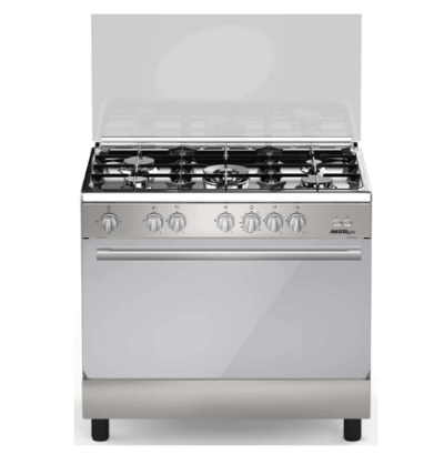 Master Free Standing Gas Cooker 90CM,5 Burners,Stainless Steel MG693JF / L