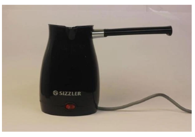 Sizzler Turkish Coffee Machine 1000 Watts 5 Cups Black Model Number: SCP-1000TR