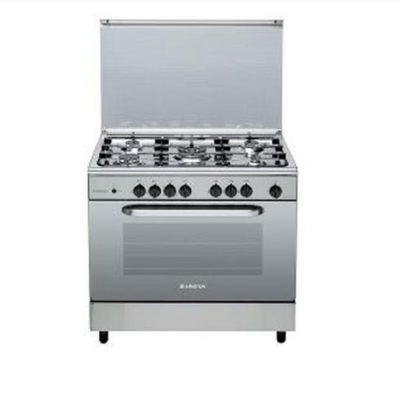 Simfer Gas Cooker 60x60cm Full Safety Stainless Steel 5 Burners Model No. F6400SS