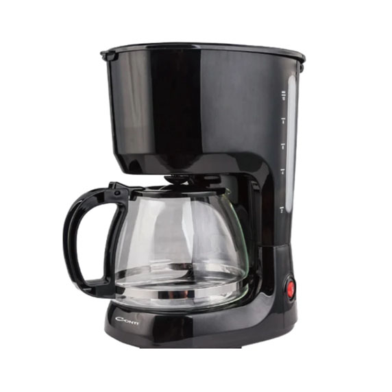 CONTI Coffee Maker Machine 600W 1.25L - Black