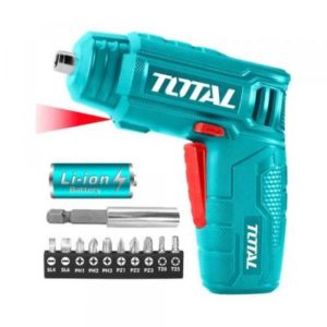 Total Cordless Screwdriver Works With Lithium Battery 4 Volt Model No.: TSDLI0402