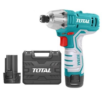 TOTAL Cordless Drill with 12V Lithium-Ion Battery TIRLI1201