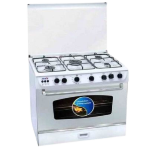 Samix gas cooker 80cm 5 burners white