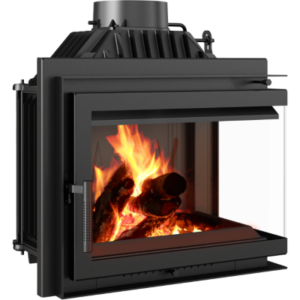 KRATKI Wood Fireplace 8 KW - Black