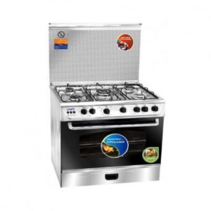 SAMIX Gas Cooker 80cm 5 Burners - Stainless Steel