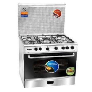 UNION AIR Gas Cooker 90cm 5 Burners - Stainless Steel