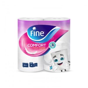 Toilet paper - comfort - 180 napkins - 2 ply - 4 rolls