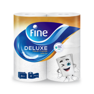 Toilet Paper - Deluxe - 150 Sheets - 3 Ply - 4 Rolls