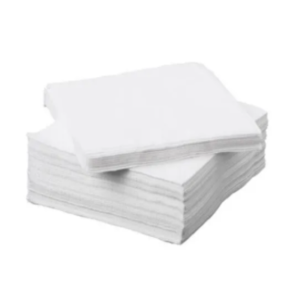Table napkins - white - 20 pieces - 2 hoops - 41 * 41 cm