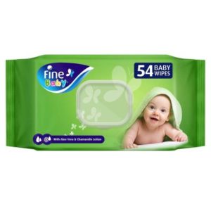 Fine Baby Wet Wipes With Aloe Vera & Chamomile Extract 54 Wipes