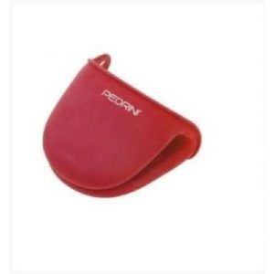 PEDRINI Silicon Kitchen Handle with Hole to Hang 10cm - Red