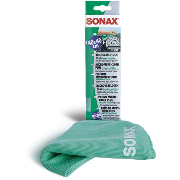 SONAX Microfibre cloth PLUS interior & glass |  Car Care |  Motor Wheels