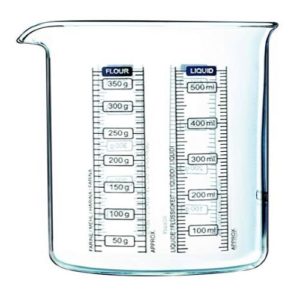 وعاء معيار بيركس زجاج شفاف لاب 0.50 لتر