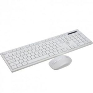 XO لوحة مفاتيح وماوس لاسلكية 2.4G - أبيض