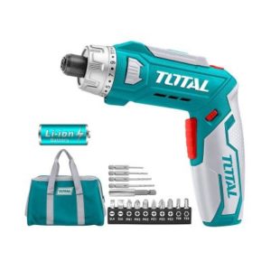 Total Cordless Screwdriver Operated With Lithium Battery 8 Volt Model Number: TSDLI0801