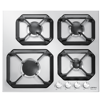 Lofra Built In Gas Hob,60CM,4 Burners,Stainless Steel |   Gas Ovens |  Home Appliances