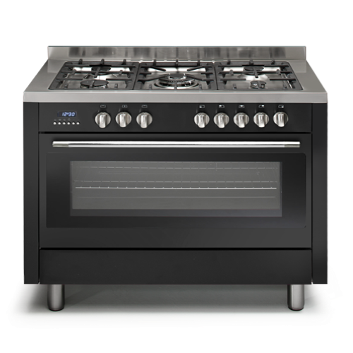 OPTIMA Gas 90 cm 5 Burners – Black |   Gas Ovens |  Home Appliances