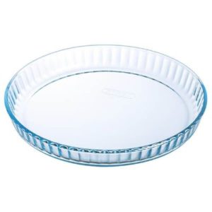 Round pyrex glass cake pan 28 cm