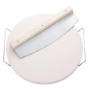 Life Height Round Ceramic Pizza 33cm With Slicer Knife
