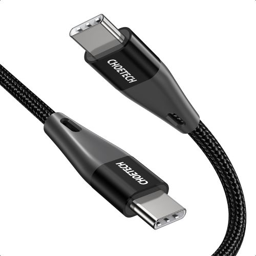 CHOETECH USB C Charging Cable – USB C 60W 2m – Black |   Chargers & Cables |   |  Mobiles & Accessories