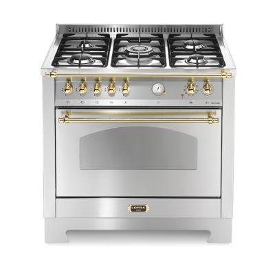 Lofra Free Standing Gas Cooker 90CM 5 Burners-White |   Gas Ovens |  Home Appliances
