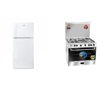 Samix refrigerator 329 liters + Samix gas 80 cm