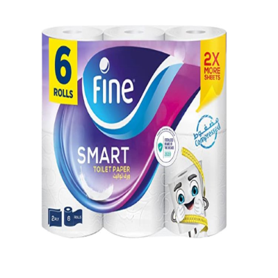 Fine Comfort XL Toilet paper tissue roll 350 sheets X 2 ply 6 rolls