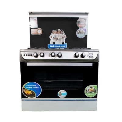 UNION AIR Gas Cooker 90cm 5 Burners – Stainless Steel |   Gas Ovens |  Home Appliances |  Summer Offers