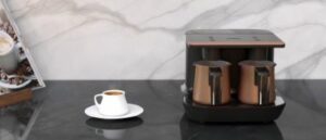 بيكو ماكينة صنع قهوة تركية مزدوجة- أسود