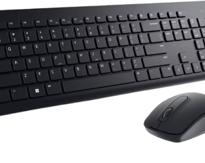 ديل كومبو KM-3322W لوحة مفاتيح وفأرة لاسلكية- أسود