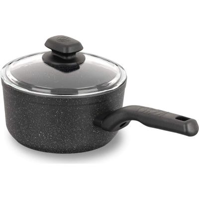 Korkmaz aluminum casserole 2 liters with non-stick granite coating |   Cooking sets and pots |  Kitchen Appliances