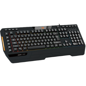 ميشن لوحة مفاتيح كيه9420 سلكية للألعاب مع أضاءة خلفية- أسود