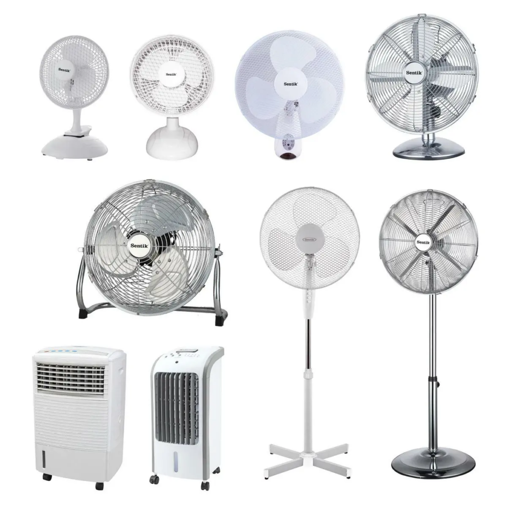 Different sizes of fans from Leaders Center and Leaders.go store