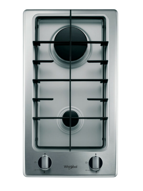 Whirlpool gas stove 30 cm, 2 burners, stainless steel |   Black Friday offers |  Built In |  Built-in Hob |  Home Appliances