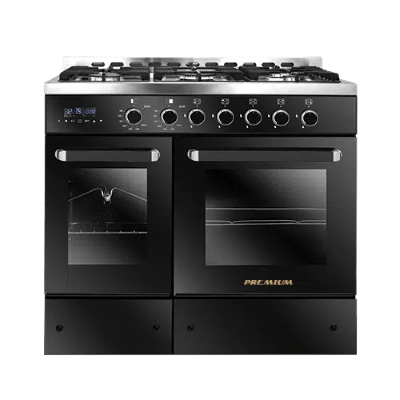 Unionaire Premium Gas Oven 90 cm, 5 Burners, Digital Display, Full Safety, Black |  Black Friday offers |   Home Appliances |  Gas Ovens