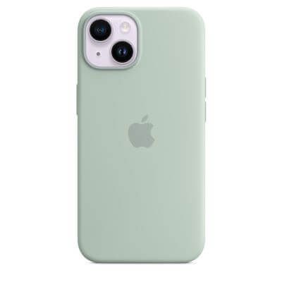 APPLE iPhone 14 Silicone Case with Magsafe Light Blue Leaders