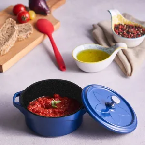 كاراجا وعاء أزرق اللون أزرق 12 سم