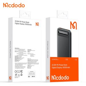باور بانك 22.5W PD عرض رقمي 10000mAh - أزرق