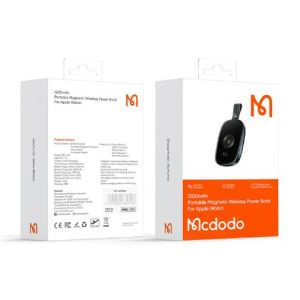 باور بانك 2.5W 1200mAh شاحن محمول لآبل ووتش - أسود