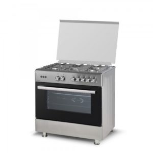 Samix Free Standing Gas Cooker 90CM 5 Burners-Stainless Steel