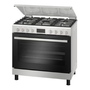 BOSCH Gas Cooker 90cm 5 Burners - Stainless Steel