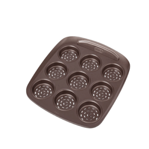 Pyrex Austrian Metal Mini Pizza Tray 9 Pieces 8 Cm - Gold