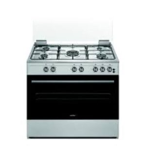 Unionaire Free-Standing Gas Cooker 80CM 5 Burners -Stainless Steel