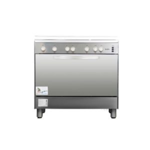 ELBA Free Standing Gas Cooker 90cm 5 Burners - Inox