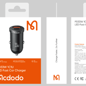 شاحن سيارة 1C+1A 33W CC-2320