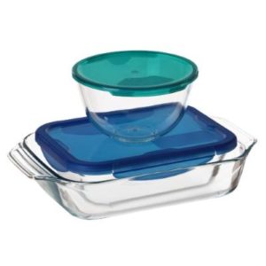 PYREX Glass Food Container Set 3 piece