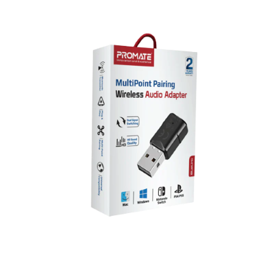 Promate BlueLink Audio Adapter Bluetooth v5.0 Multipoint Pairing USB format Promate BlueLink Audio Adapter Bluetooth v5.0 Multipoint Pairing USB format
